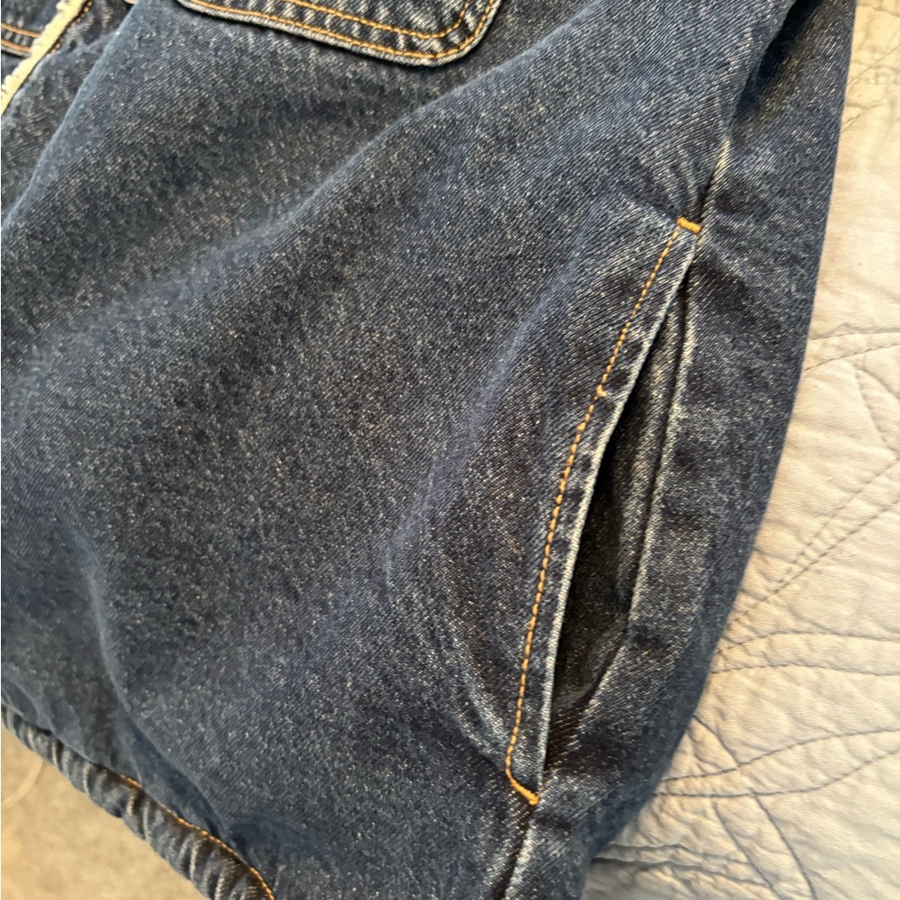 Old Navy Cream Sherpa Jean Jacket - Picture 7 of 7